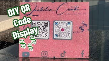 Pop Up Shop DIY Sign with QR Code using Dollar Tree Products