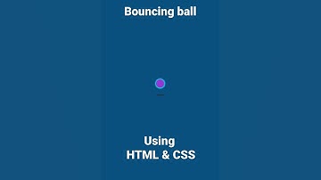 bouncing ball pure css animation using html & css. #short