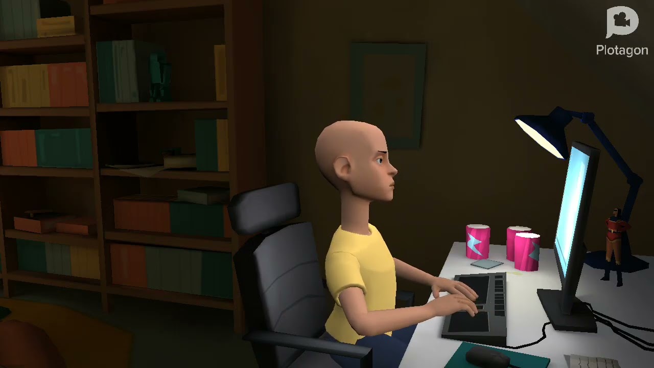 Plotagon Laziness: Gayloo Wants to Watch Wander Over Yonder/Gounded 