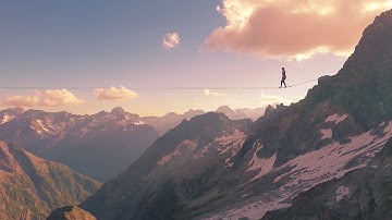 Highline Record in the French Alps - Longest Line at Over 3000m!
