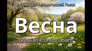 👉 How To Say "Spring" in Russian | "Весна" (Pronunciation)