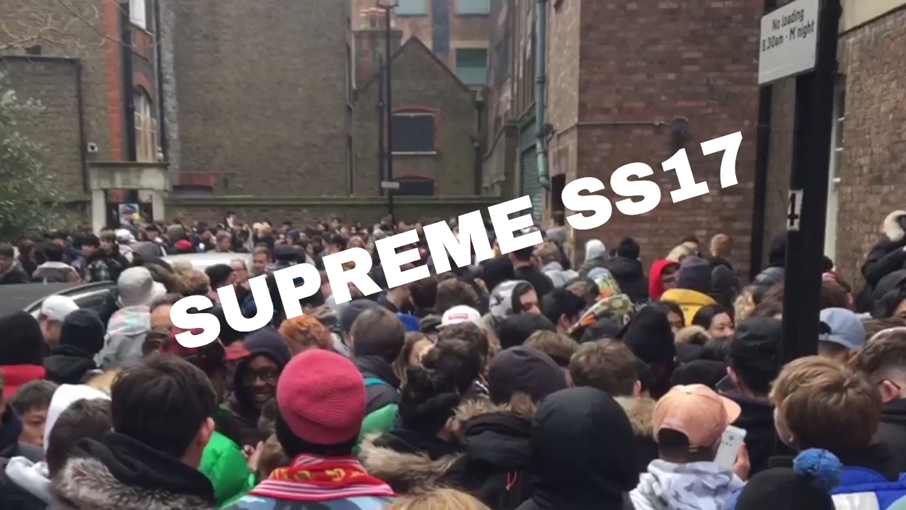 CHAOS AT FIRST SUPREME SS17 LONDON DROP!