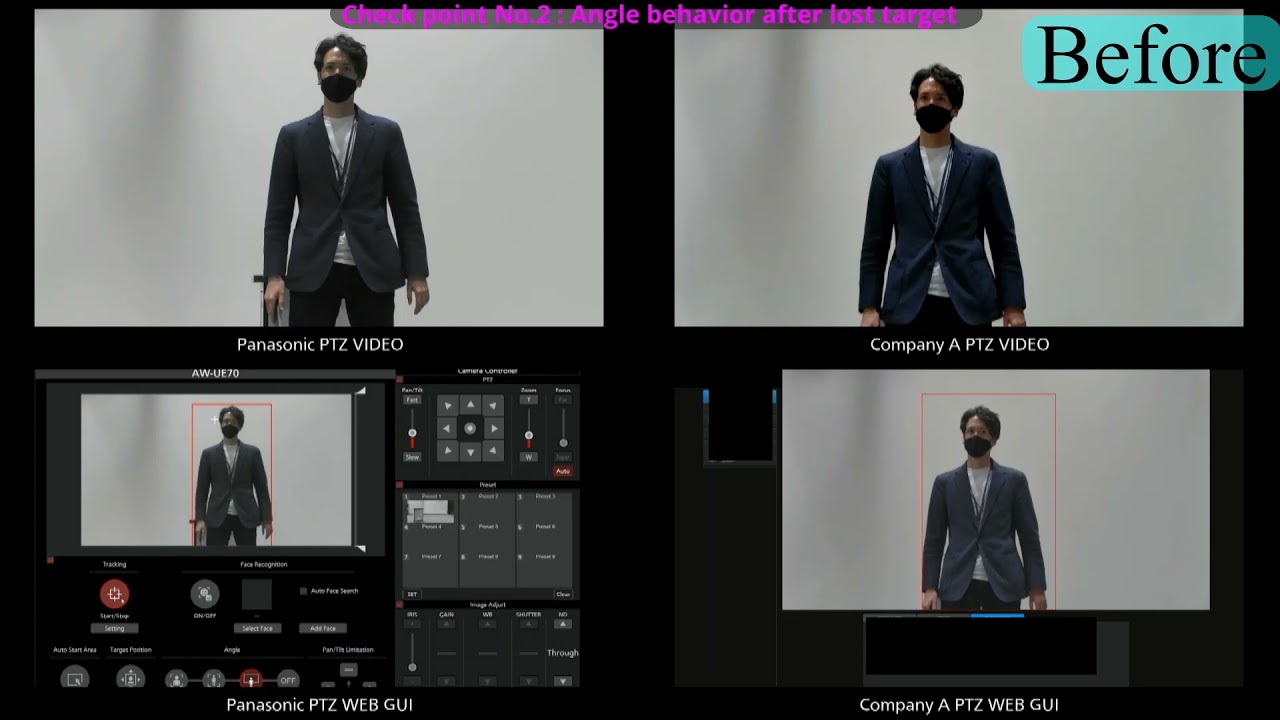 Panasonic Auto-Tracking Software Comparison
