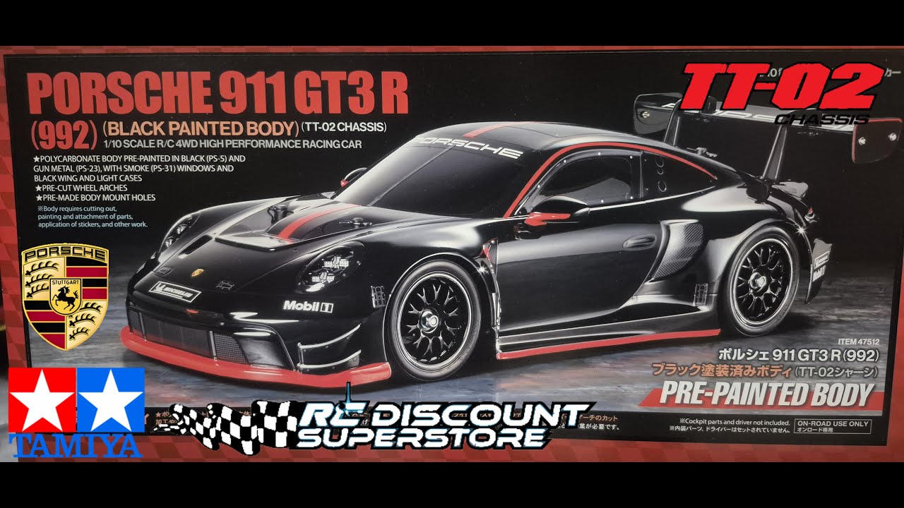NEW Tamiya TT02 Porcshe 911 GTR3 Build 1st Tamiya - YouTube