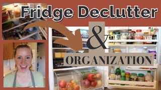 Fridge Declutter and Clean | Declutter with Me | Dollar Tree Fridge Organization