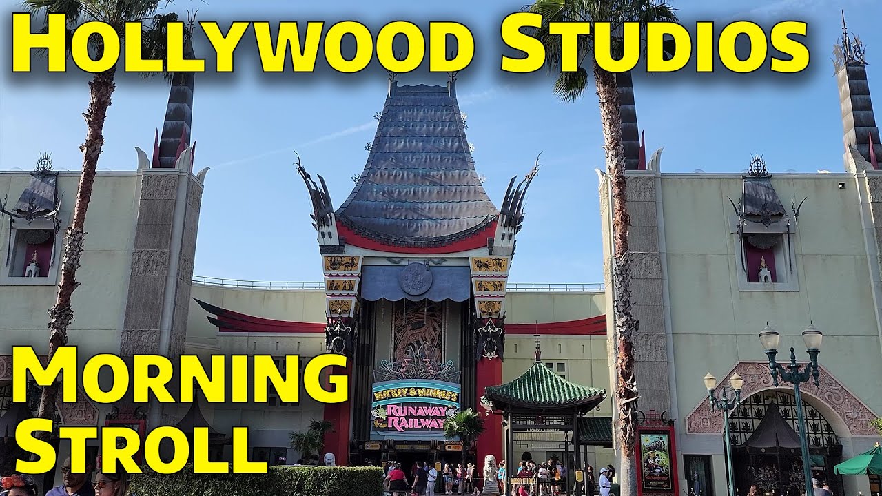 Hollywood Studios - Early Morning Relaxing Stroll - Walt Disney World