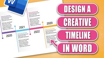 Word Tips: How to Build a Timeline for Projects, History, or Events