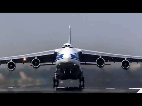 AN-124 ANTONOV SMOKING LOUD!! TAKEOFF AMSTERDAM.