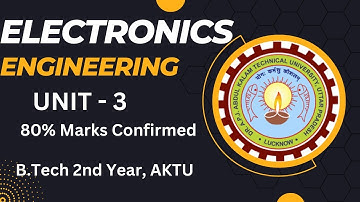 Electronics Engineering Unit 3 important questions #aktu #videos #question