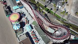 Santa Cruz Beach Boardwalk Time-lapse by Drone