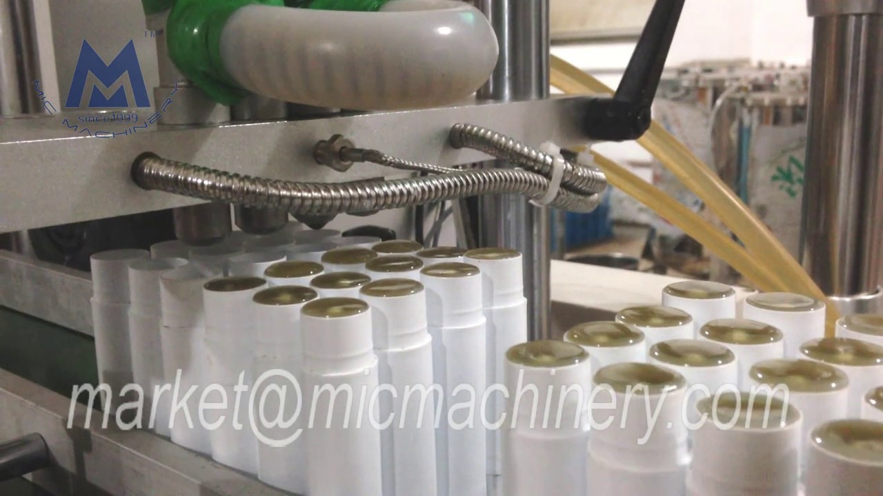 Hot melt glue stick filling machine with cooling tunnel