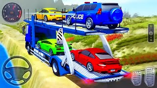 पुलिस कार परिवहन ट्रक - ऑफ रोड ड्राइविंग सिम्युलेटर - सर्वश्रेष्ठ एंड्रॉइड गेमप्ले screenshot 2