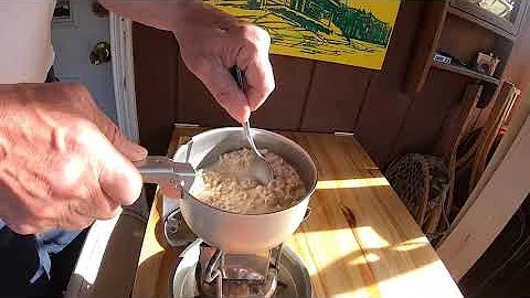 Primus 210 Stove #3 & Fourdog Heat Diffuser & Stoats Porridge Oats