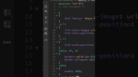 Table Hover and nth in CSS #shorts