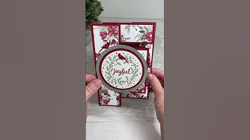 Christmas Mini Slimline Tri Shutter Card
