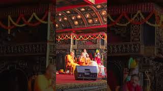Acharya Tanmay Goswami,Shri Gauranga das and Shrii Sugunendra Teertha Swamiji at krishna mata, Udupi