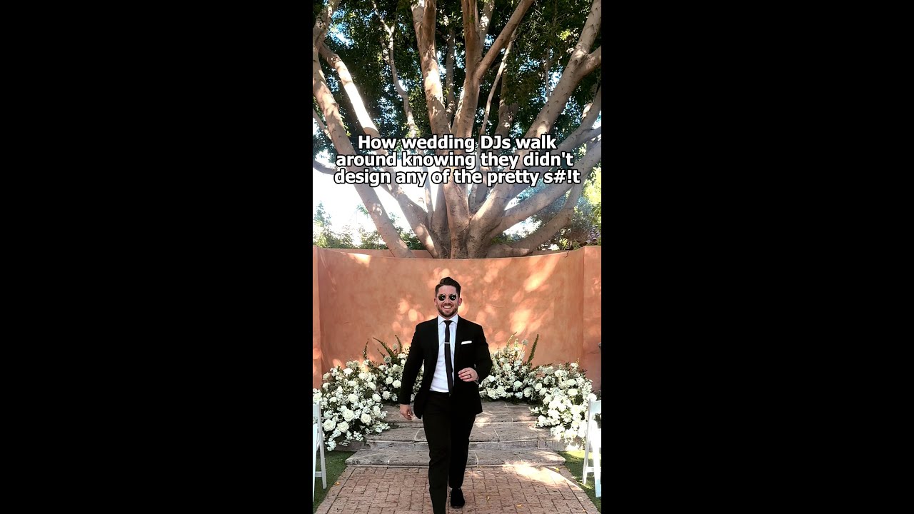 Wedding DJs showing up to weddings like