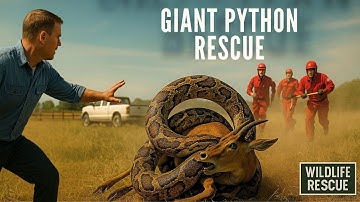 "Heroic Rescue Team Saves Antelope from Giant Python Attack 🐍🦌 | Wildlife Rescue Documentary"