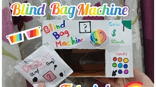 How to make a blind bag machine/ blind bag / diy machine/ dessert blind bag / squashy /suhemaart