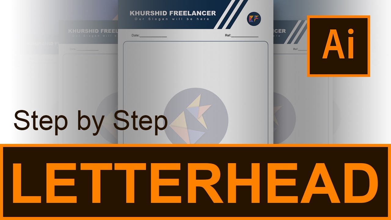 letterhead kaise banaye 2022 letterhead design illustrator letterhead format sample YouTube
