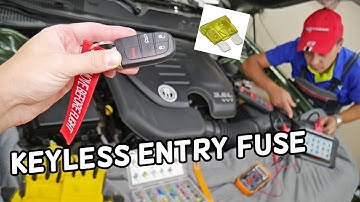 DODGE CHARGER KEYLESS ENTRY FUSE LOCATION REPLACEMENT, RF HUB FUSE