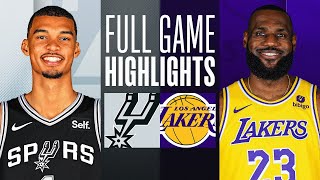 Game Recap: Lakers 123, Spurs 118