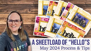 EIGHT Fractured Cards in a FLASH! May 2024 SheetLoad of Cards | Process Video