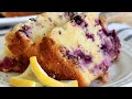 Soft and Moist Lemon Blueberry Yogurt Cake