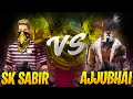 Sk sabir vs ajju bhai clash squad fight1st time in free fire watch who wins 3