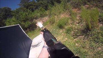 Using a Trijicon ACOG at short range.