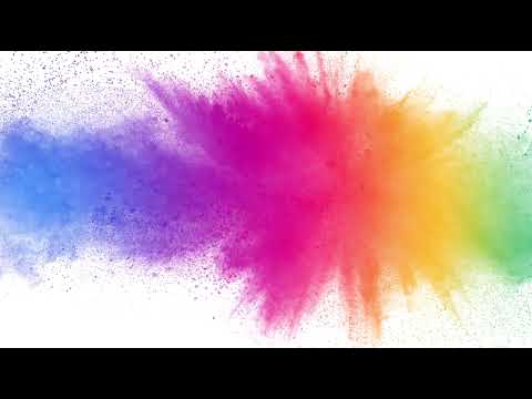 Rainbow Powder Explosion Background