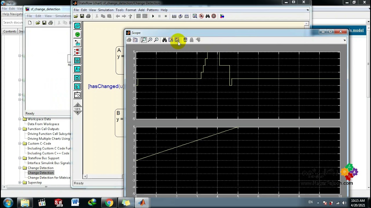 Change Detection -State Flow - MATLAB