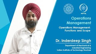 Lecture 03 Operations Management: Functions and Scope