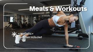 1 Week of Meals & Workouts *screenshots of my meal plan*