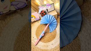 🎀 DIY Paper Hat Pakha 🌸 গরমের আরাম 🥰 #shorts #diy #ytshorts #craft #papercraft #viral #art