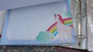 Scrapbook project share with Michaels Unicorn enchanted haul