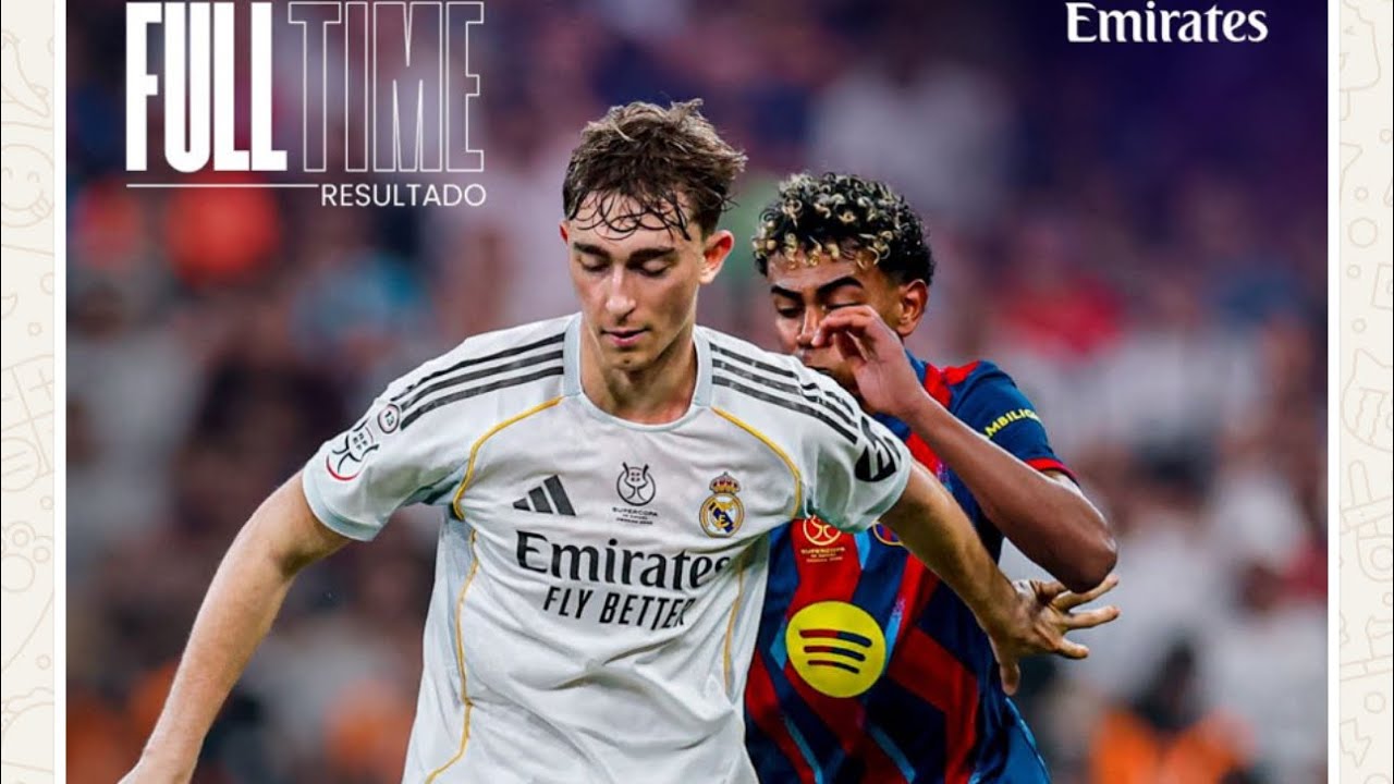 Résumé Réal Madrid vs Barcelona (2-3) Final supercoupe d'Espagne.