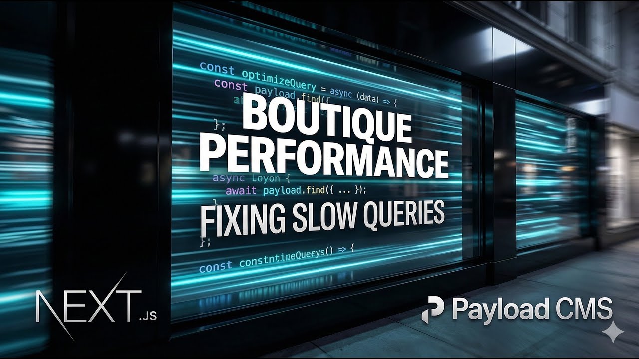 LIVE Coding session Performance Refactoring: Making My Next.js eCommerce Site Boutique-Fast ⚡