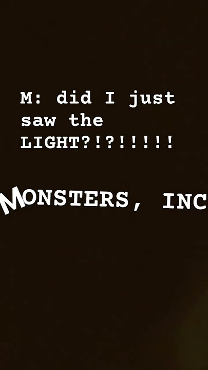 Monsters Inc #art #waltdisney but the m just SAW the light