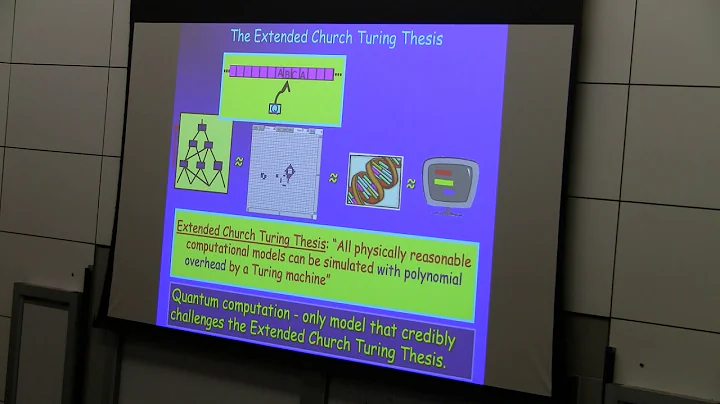 Dorit Aharonov - Quantum Physics from a computational complexity angle