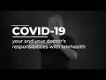 COVID-19 Healthcare Guide: your and your doctor's responsibilities with telehealth