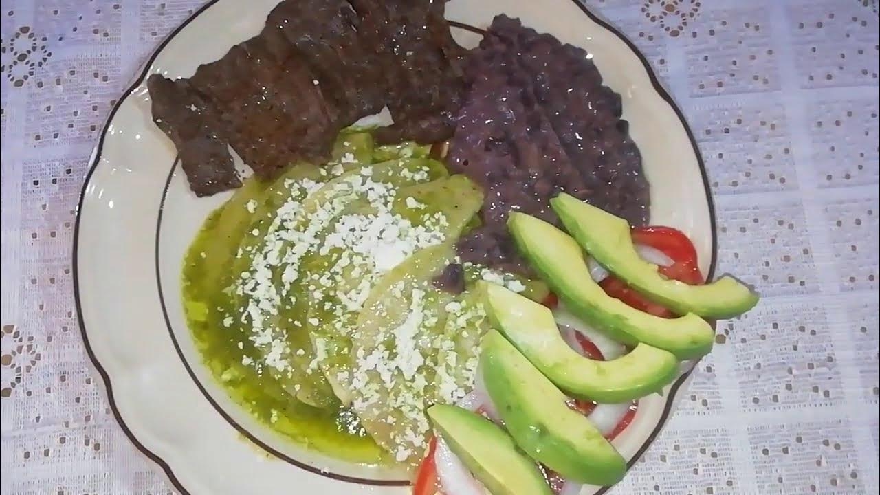 Cocinando en mi pueblo mexicano Enchiladas verdes de la huasteca