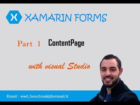 Xamarin.Form ContentPage  Part1  [Visual Studio]