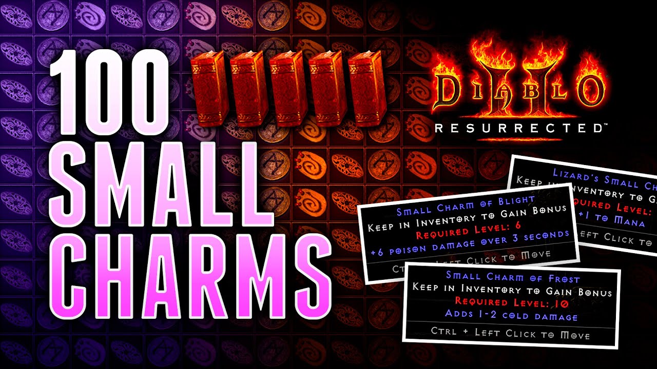 100 Unidentified Small Charms - Diablo 2 Resurrected (D2R) 