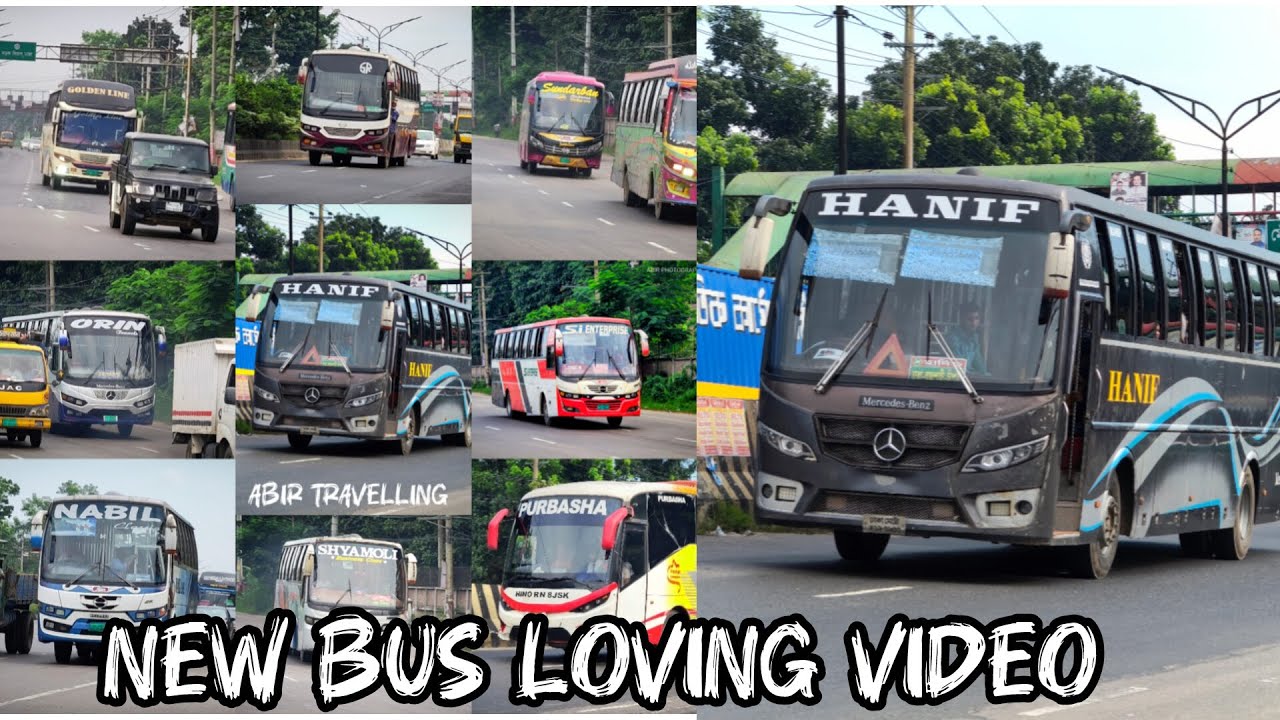 Beautiful Bangladeshi AC Or Non AC Bus | BD Bus Lover | Hanif Enterprise | Hino Hyundai Mercedes.