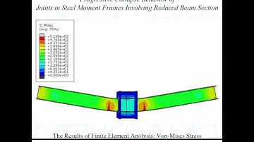 Numerical Analysis of joints in steel moment frames involving reduced beam section using ABAQUS.