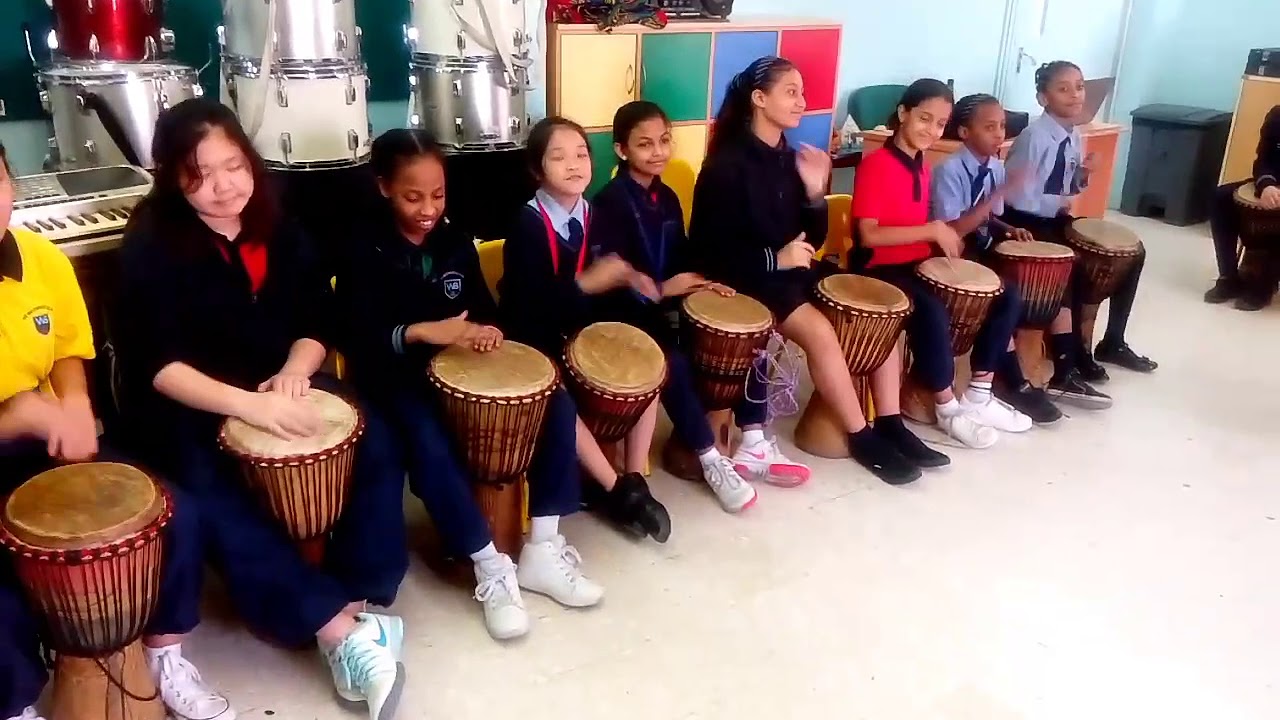 My grade 5 students of the Westminster school rehearsing for schools leadership assembly