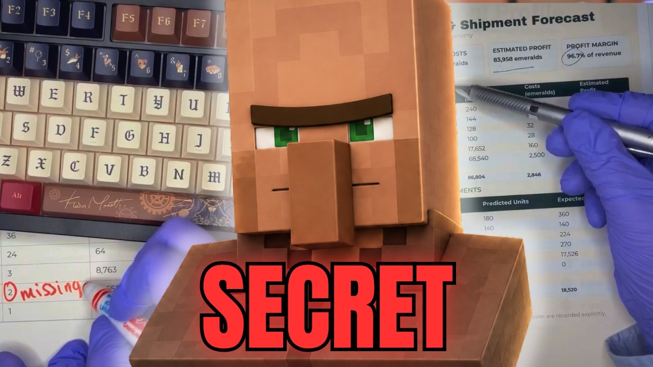 ASMR Minecraft: Villager Audits the SECRET Shop inventory | Roleplay
