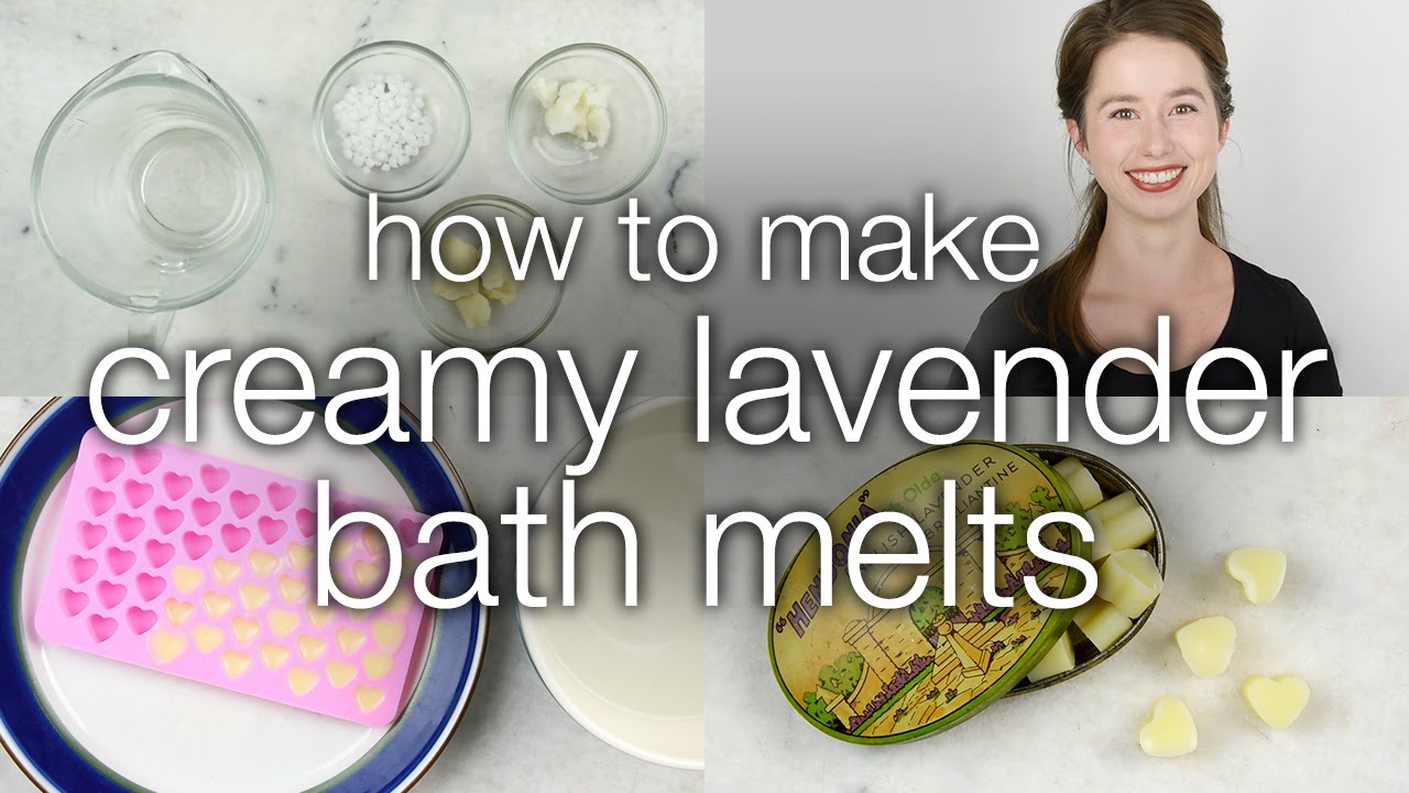 How to Make DIY Creamy Lavender Meadow Bath Melts YouTube