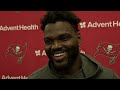 Shaq Barrett & Tristan Wirfs Talk Playoff Push | Press Conferences | Tampa Bay Buccaneers